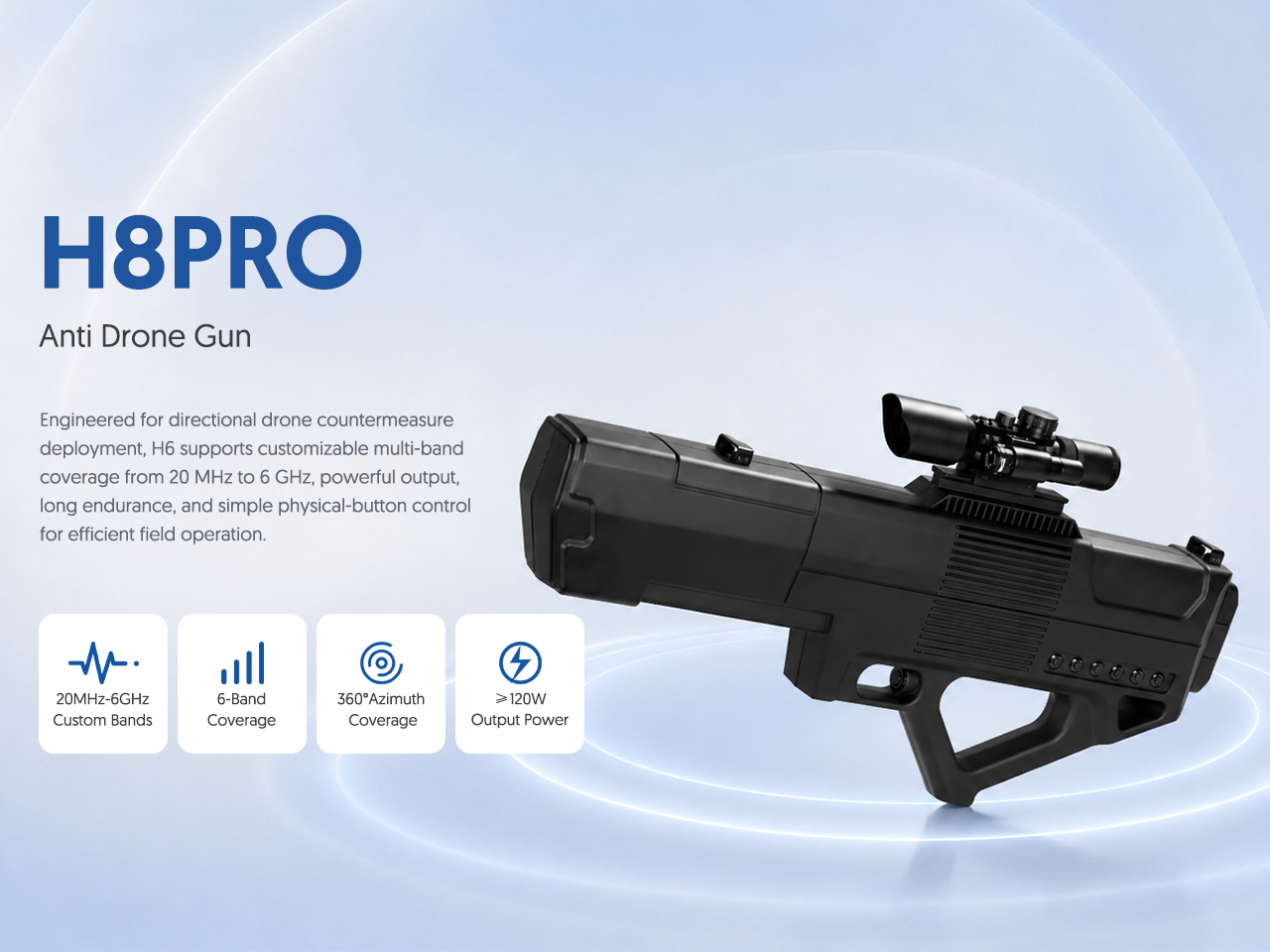 H8PRO Anti Drone Gun