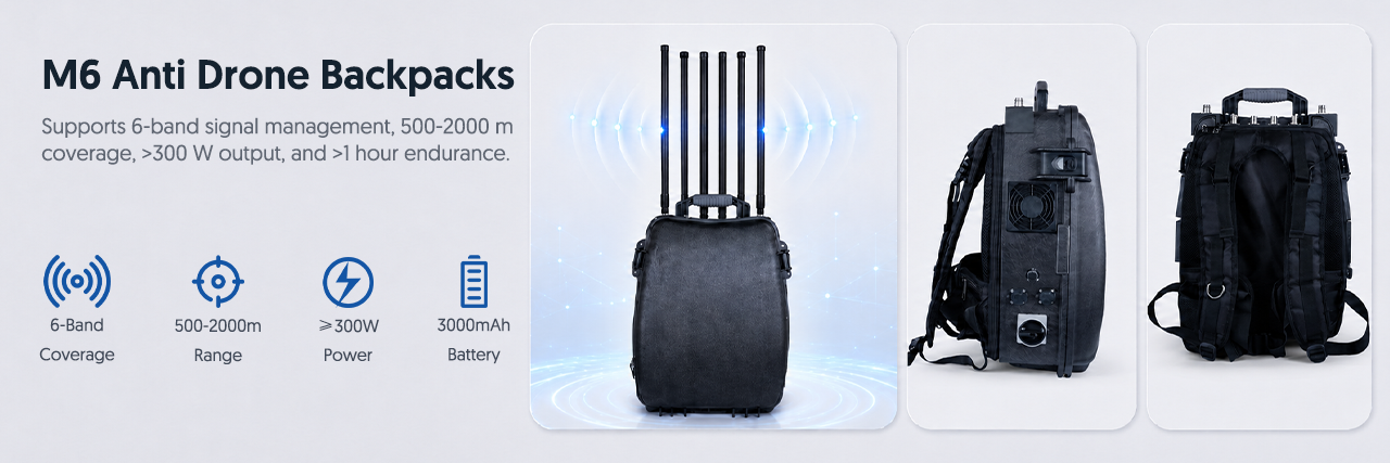 M6 Anti Drone Backpacks Detail Display