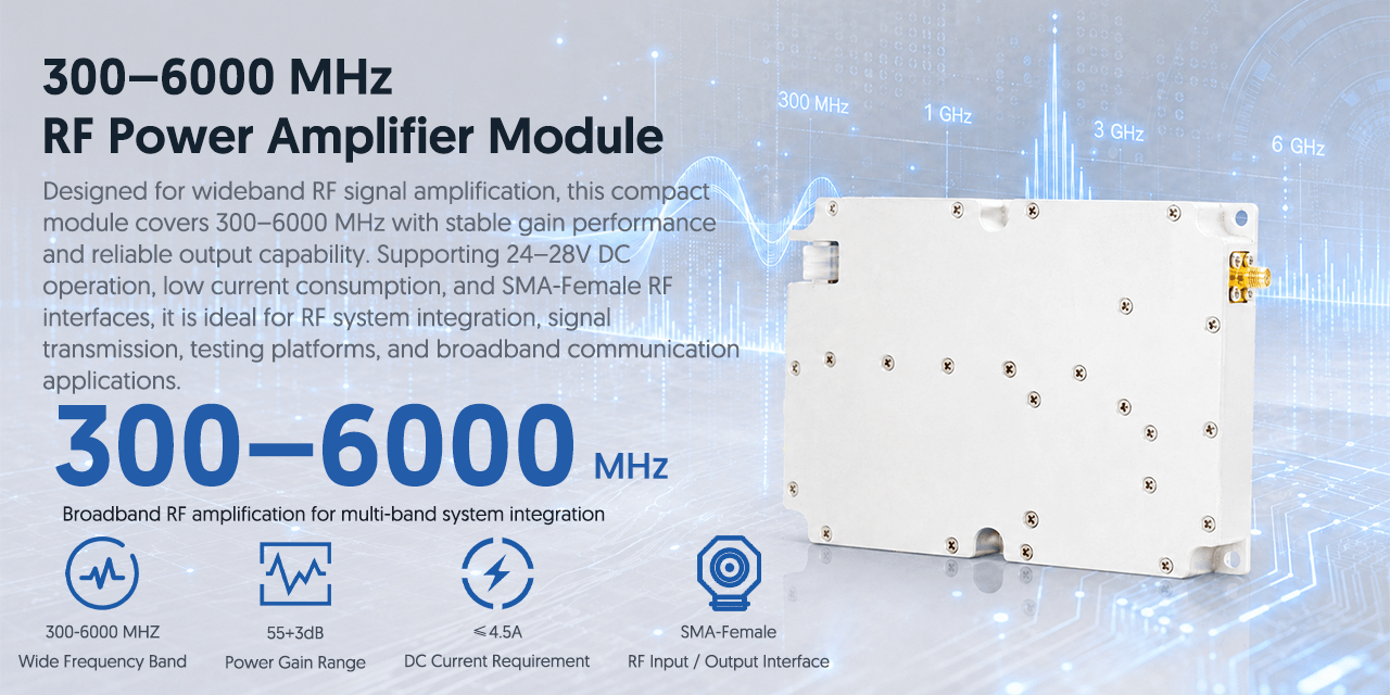 300-6000MHz RF PA Module