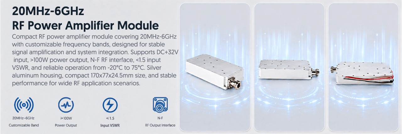 20MHz-6GHz RF Power Amplifier Module