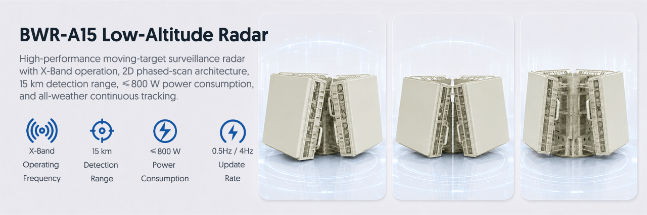 detalles del radar de baja altitud BWR-A15