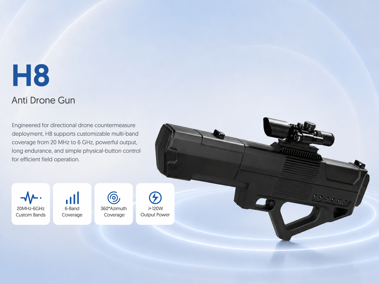 H8 Anti Drone Gun