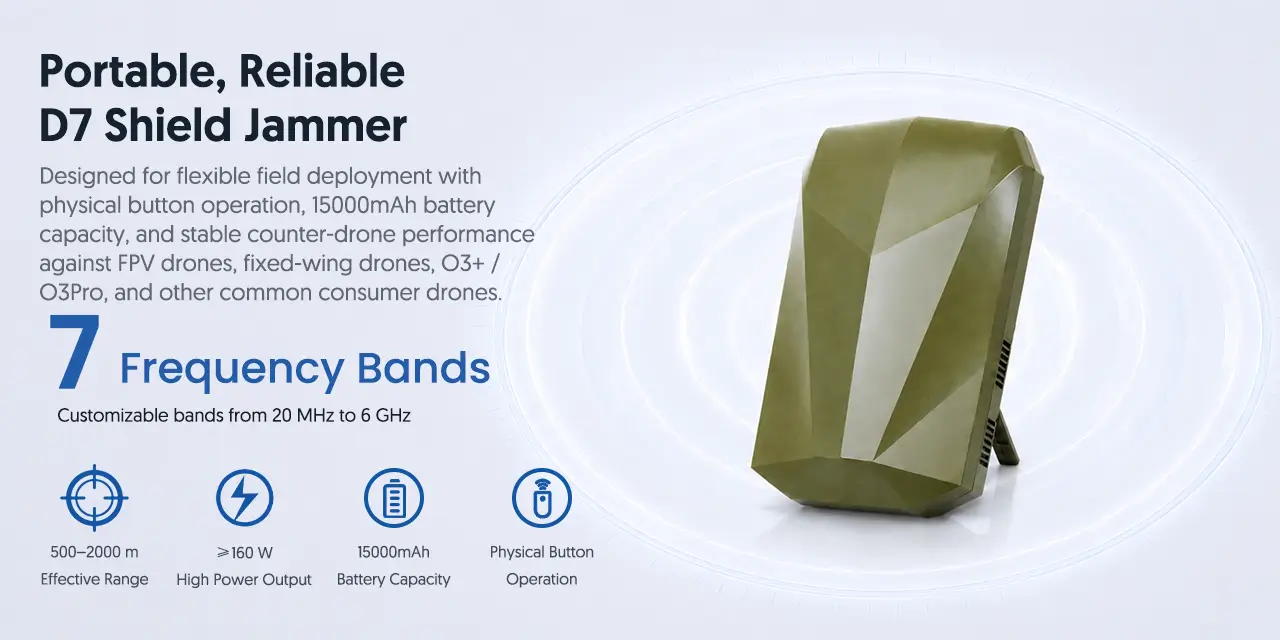 Portable Reliable D7 Shield Jammer