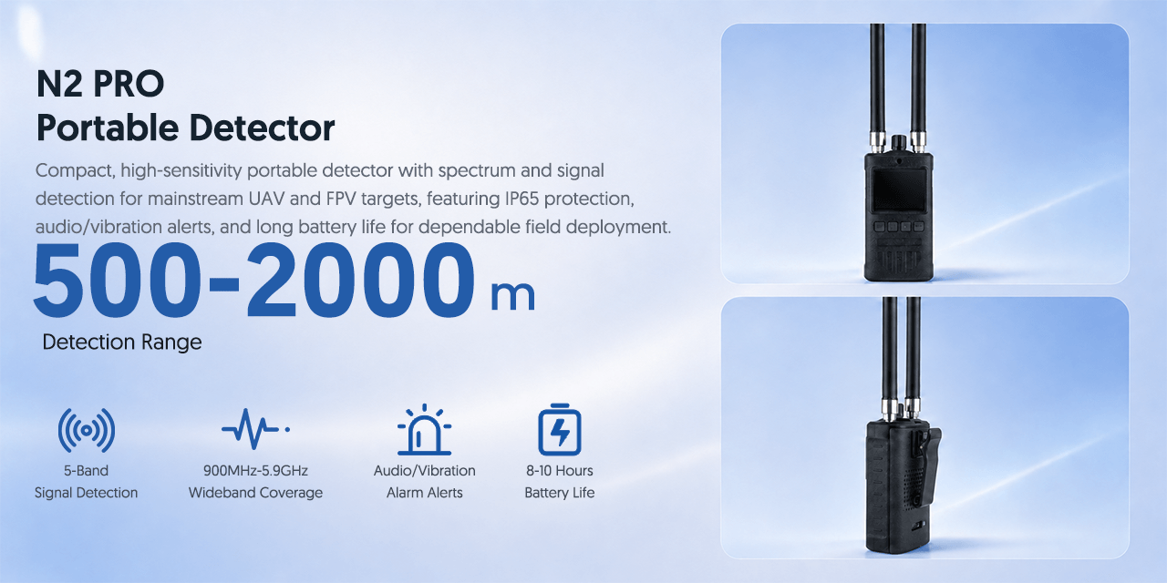N2 PRO Portable Detector Detection Range