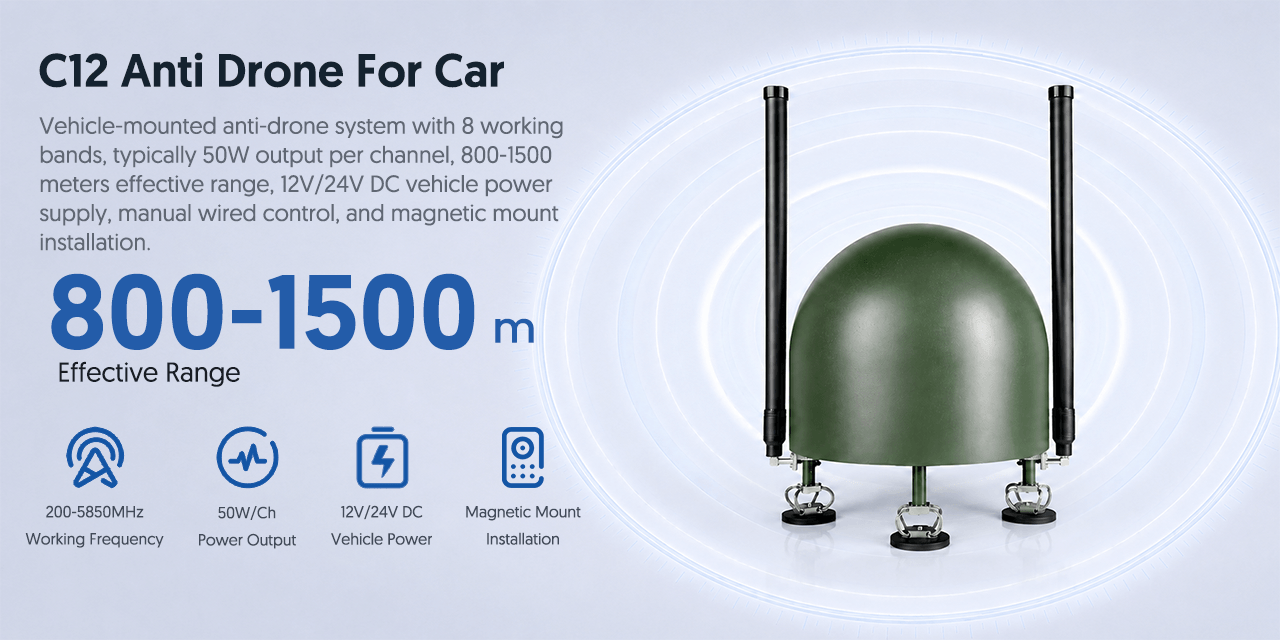 C12 Vehicle Mounted Anti Drone System