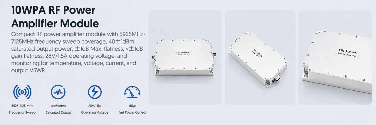 10WPA RF Power Amplifier Module Detail Display