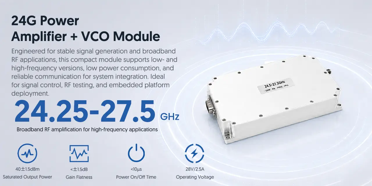 24G Power Amplifier and VCO Module